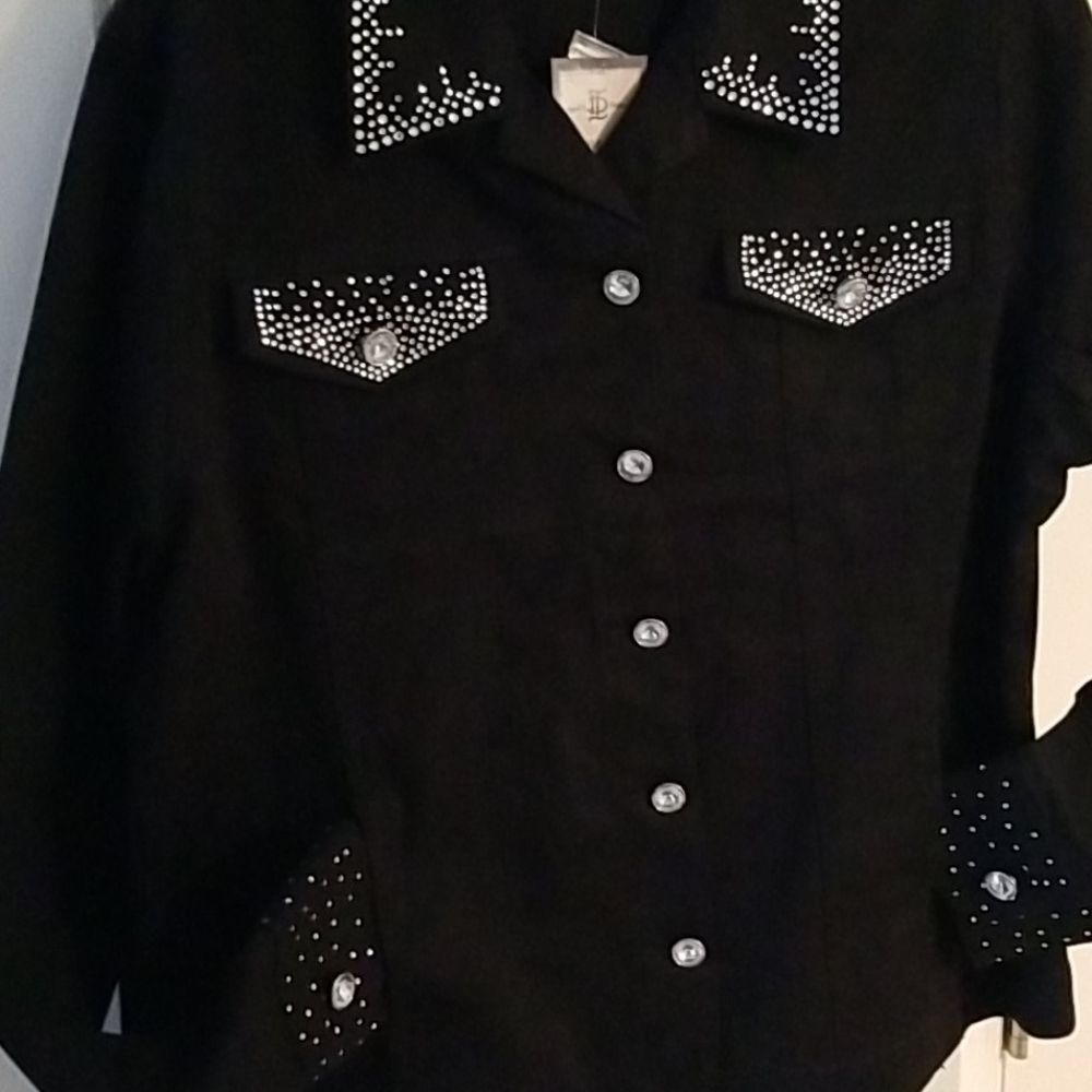 Rhinestone Embellished Jacket